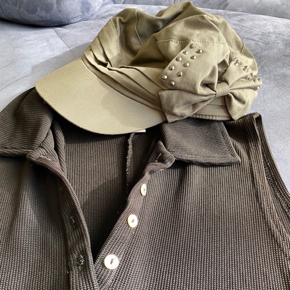 Army green hat